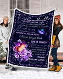 LGH - Fleece Blanket - To My Granddaughter - Your Own Matches-LOVE GIFT HOME