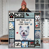 Something Just Fill Your Heart Without Trying Dog Lover - Premium Sherpa Blanket