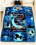 BLANKET - BUTTERFLY - Granddaughter (Grandma) - I love you to the moon and back-LOVE GIFT HOME