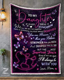 Blanket - Butterfly - To My Daughter - I'll Always Be With You-LOVE GIFT HOME
